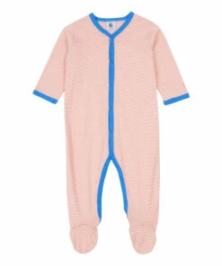 Berthey Organic Cotton Pyjamas Pink Petit Bateau Fashion Baby