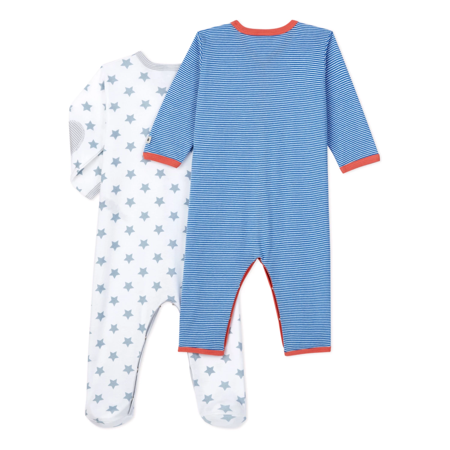 Berthillon Organic Cotton Pyjama Set Blue Petit Bateau Fashion Baby 3 Berthillon Organic Cotton Pyjama Set Blue Petit Bateau Fashion Baby - Image 3