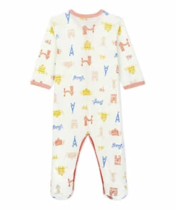 Bertin Pyjamas White Petit Bateau Fashion Baby -Baby Tops Elegant Store bertin pyjamas white petit bateau fashion baby 2