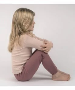 Bieber Silk Leggings Dusty Pink Minimalisma Fashion Baby, Children -Baby Tops Elegant Store bieber silk leggingsbieber silk leggings dusty pink minimalisma fashion baby children 2