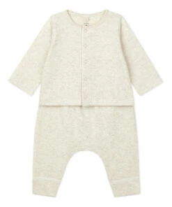 Bielsa Organic Cotton Set Beige Petit Bateau Fashion Baby