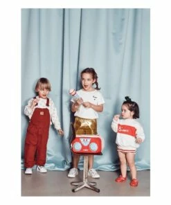 Big Bisou organic cotton sweatshirt White Mathilde Cabanas Fashion Baby, Children -Baby Tops Elegant Store big bisou organic cotton sweatshirtbig bisou organic cotton sweatshirt white mathilde cabanas fashion baby children 2