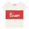 Big Bisou organic cotton T-shirt White Mathilde Cabanas Fashion Baby