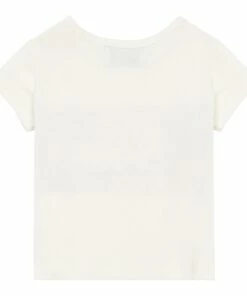 Big Bisou organic cotton T-shirt White Mathilde Cabanas Fashion Baby -Baby Tops Elegant Store big bisou organic cotton t shirtbig bisou organic cotton t shirt white mathilde cabanas fashion baby 5