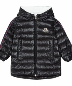 Birrok Puffer Jacket Black Moncler Fashion Baby