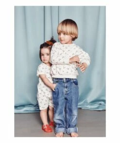 Bisou organic cotton jumpsuit White Mathilde Cabanas Fashion Baby -Baby Tops Elegant Store bisou organic cotton jumpsuitbisou organic cotton jumpsuit white mathilde cabanas fashion baby 2