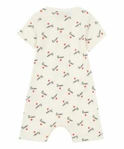 Bisou organic cotton jumpsuit White Mathilde Cabanas Fashion Baby -Baby Tops Elegant Store bisou organic cotton jumpsuitbisou organic cotton jumpsuit white mathilde cabanas fashion baby 3