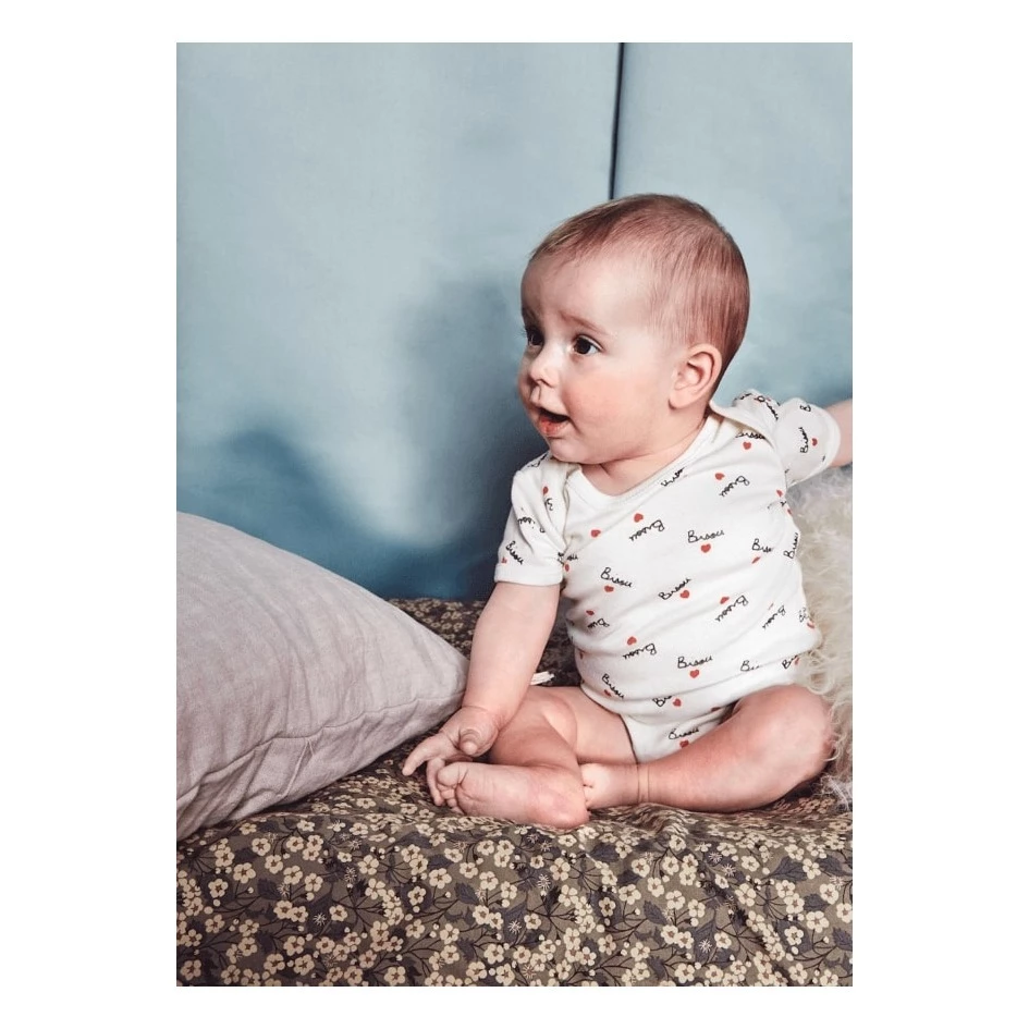 Bisou organic cotton playsuit White Mathilde Cabanas Fashion Baby 3 Bisou organic cotton playsuit White Mathilde Cabanas Fashion Baby - Image 3