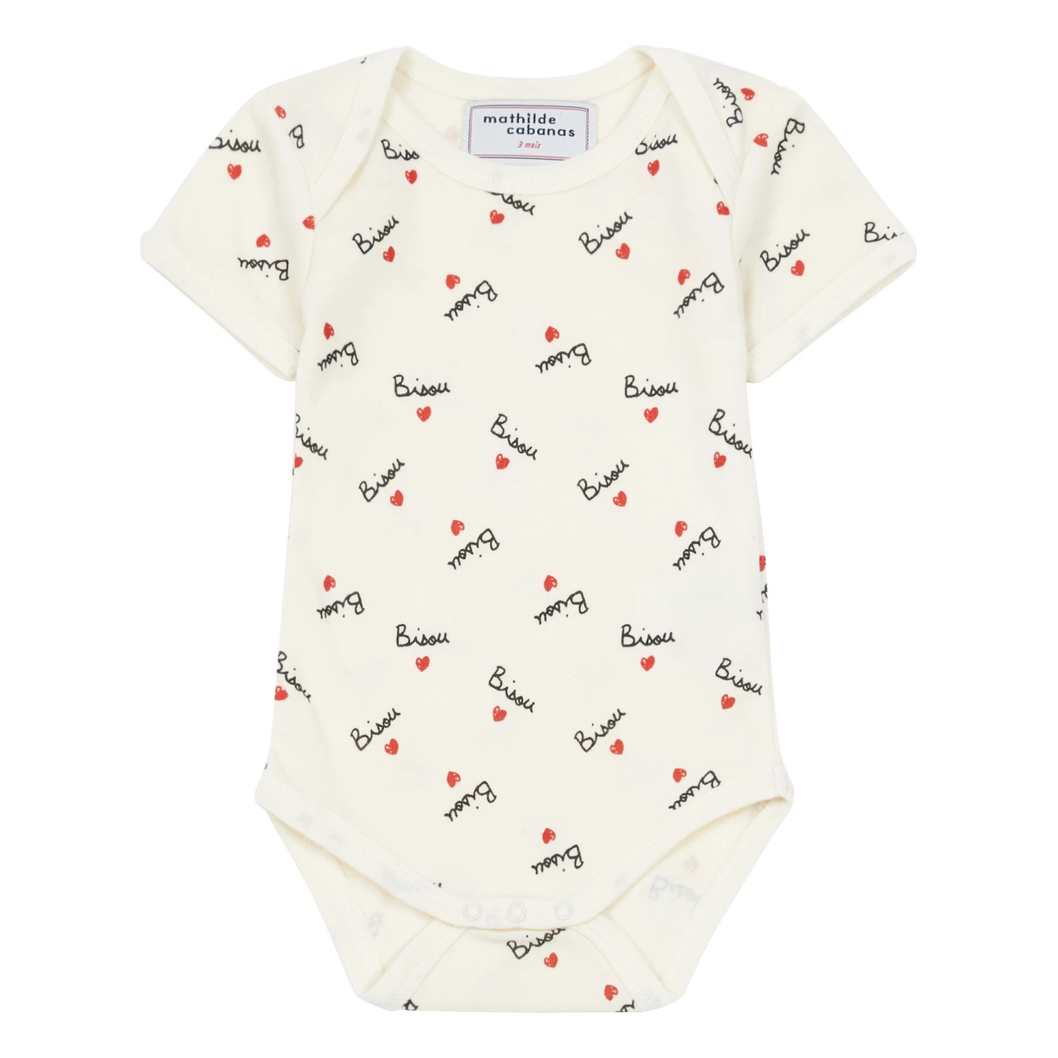 Bisou organic cotton playsuit White Mathilde Cabanas Fashion Baby 1 Bisou organic cotton playsuit White Mathilde Cabanas Fashion Baby