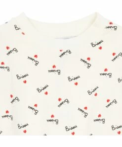 Bisou organic cotton sweatshirt White Mathilde Cabanas Fashion Baby, Children -Baby Tops Elegant Store bisou organic cotton sweatshirtbisou organic cotton sweatshirt white mathilde cabanas fashion baby children 4