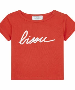 Bisou T-Shirt Red Mathilde Cabanas Fashion Baby, Children