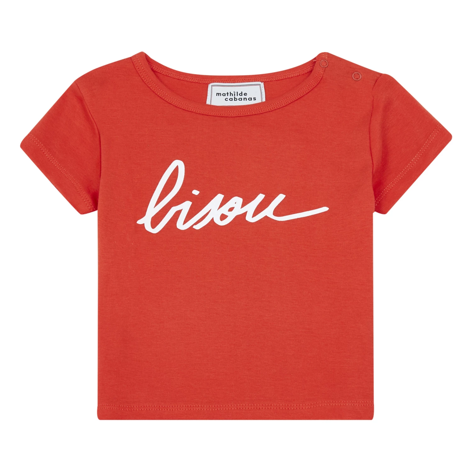 Bisou T-Shirt Red Mathilde Cabanas Fashion Baby, Children 1 Bisou T-Shirt Red Mathilde Cabanas Fashion Baby, Children