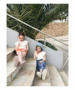 Bisou T-shirt White Mathilde Cabanas Fashion Baby -Baby Tops Elegant Store bisou t shirtbisou t shirt white mathilde cabanas fashion baby 2