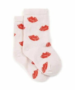 Bisous Socks Pale pink Bonton Fashion Teen, Baby, Children