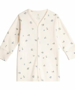 Blueberry Cotton Jersey Pyjamas Ivory garbo&friends Fashion Baby -Baby Tops Elegant Store blueberry cotton jersey pyjamas ivory garbo friends fashion baby 2