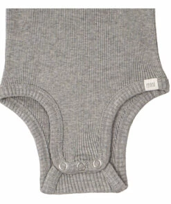 Bornholm Silk Babygrow Grey Minimalisma Fashion Baby -Baby Tops Elegant Store bornholm silk babygrow grey minimalisma fashion baby 2