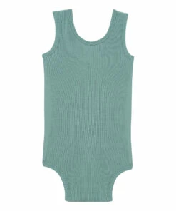 Bornholm Silk Babygrow Peacock blue Minimalisma Fashion Baby -Baby Tops Elegant Store bornholm silk babygrow peacock blue minimalisma fashion baby 2