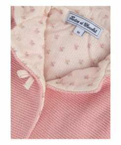 Bow Knitted Coat Pink Tartine et Chocolat Fashion Baby -Baby Tops Elegant Store bow knitted coat pink tartine et chocolat fashion baby 2