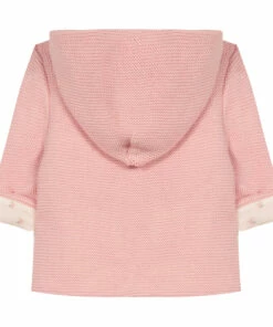 Bow Knitted Coat Pink Tartine et Chocolat Fashion Baby -Baby Tops Elegant Store bow knitted coat pink tartine et chocolat fashion baby 3
