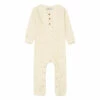 Bowie Organic Cotton Playsuit Ecru I Dig Denim Fashion Baby