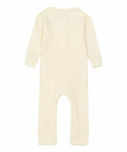 Bowie Organic Cotton Playsuit Ecru I Dig Denim Fashion Baby -Baby Tops Elegant Store bowie organic cotton playsuitbowie organic cotton playsuit ecru i dig denim fashion baby 2