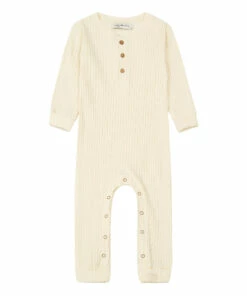 Bowie Organic Cotton Playsuit Ecru I Dig Denim Fashion Baby