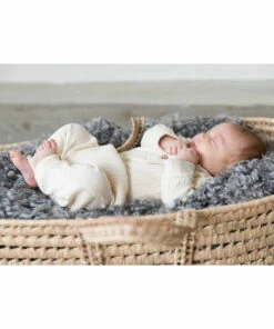 Bowie Organic Cotton Playsuit Ecru I Dig Denim Fashion Baby -Baby Tops Elegant Store bowie organic cotton playsuitbowie organic cotton playsuit ecru i dig denim fashion baby 3