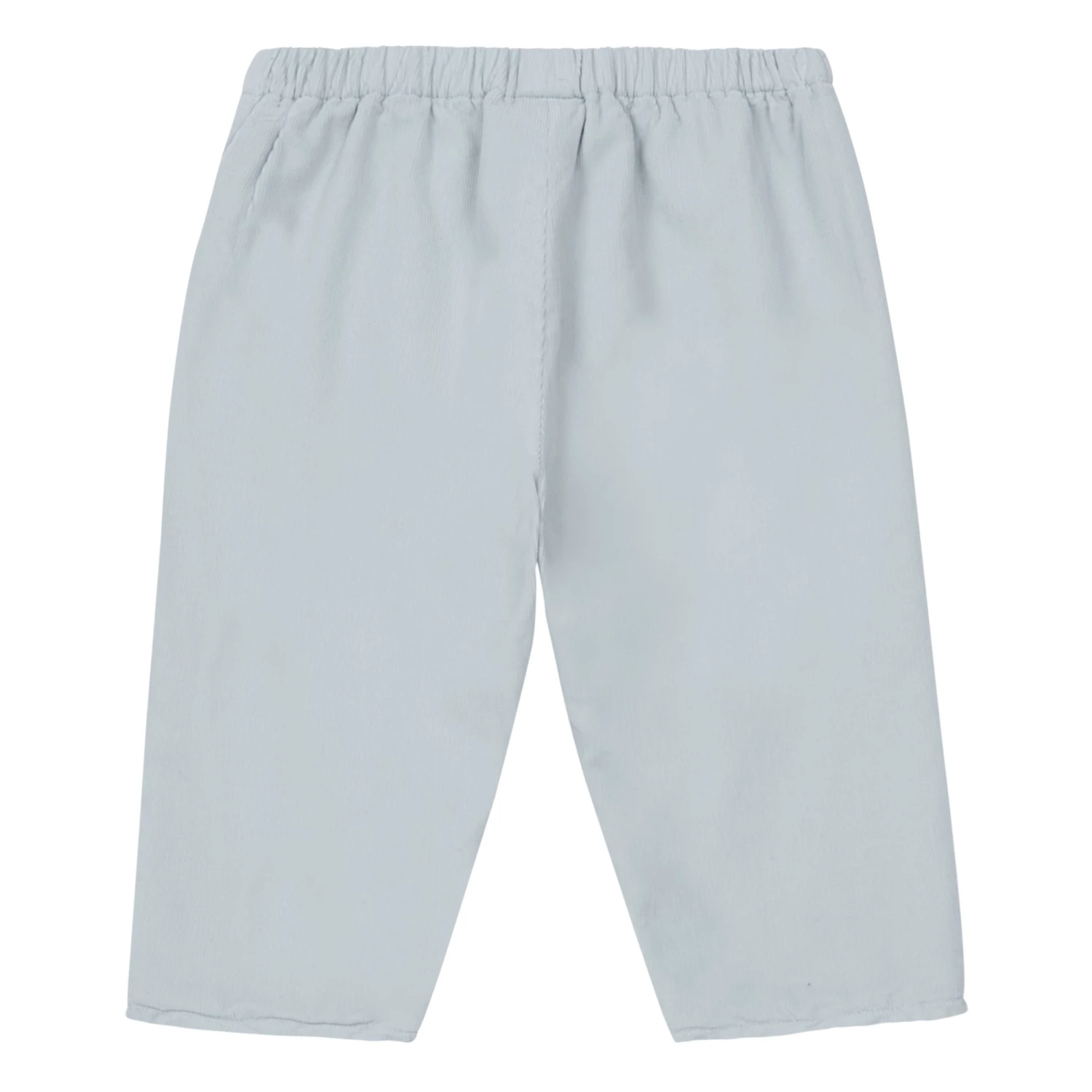 Brioche Lined Corduroy Trousers Grey Bonton Fashion Baby 2 Brioche Lined Corduroy Trousers Grey Bonton Fashion Baby - Image 2