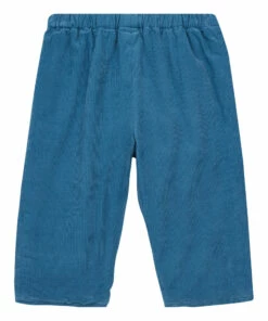 Brioche Lined Corduroy Trousers Peacock blue Bonton Fashion Baby