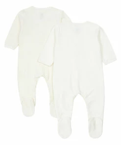 Bultu Organic Cotton Velour Pyjamas - Set of 2 Ecru Petit Bateau Fashion Baby 5 Bultu Organic Cotton Velour Pyjamas - Set of 2 Ecru Petit Bateau Fashion Baby -Baby Tops Elegant Store bultu organic cotton velour pyjamas set of 2 ecru petit bateau fashion baby 2