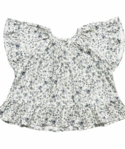 Butterfly Floral Blouse Blue Rylee + Cru Fashion Baby, Children