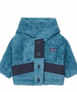 Button-Up Recycled Fibre Sweatshirt Blue Patagonia Fashion Baby, Children