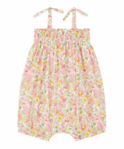 Calina Liberty Playsuit Pink Bonton Fashion Baby -Baby Tops Elegant Store calina liberty playsuit pink bonton fashion baby 2