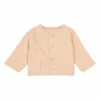 Camomile Organic Cotton Fleece Cardigan Pink Poudre Organic Fashion Baby, Children