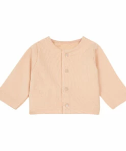 Camomile Organic Cotton Fleece Cardigan Pink Poudre Organic Fashion Baby, Children