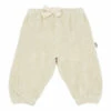 Cannelle Terry Cloth Harem Trousers Cream Poudre Organic Fashion Baby