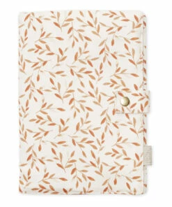 Caramel Leaves Organic Cotton Health Book Cover Caramel Cam Cam Fashion Baby