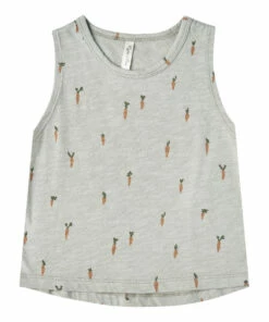Carrot Tank Top Grey Rylee + Cru Fashion Baby, Children