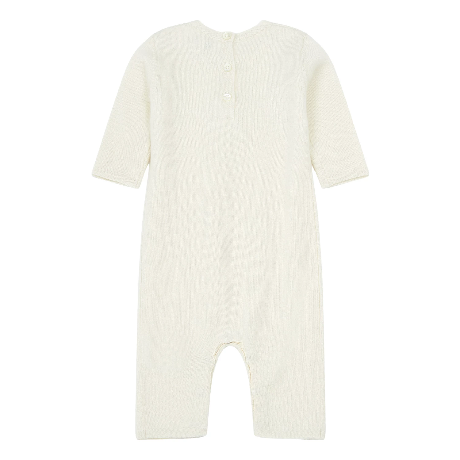 Cashmere Jumpsuit Ecru Bonpoint Fashion Baby 2 Cashmere Jumpsuit Ecru Bonpoint Fashion Baby - Image 2