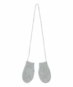 Cashmere Mittens Heather grey Bonpoint Fashion Baby