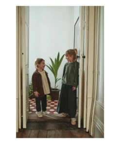 Cassandre Velvet Sweatshirt Chrome green Poudre Organic Fashion Baby, Children -Baby Tops Elegant Store cassandre velvet sweatshirt chrome green poudre organic fashion baby children 2