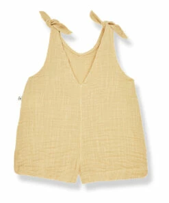 Cesca Double Cotton Muslin Romper Yellow 1+ in the family Fashion Baby, Children -Baby Tops Elegant Store cesca double cotton muslin romper yellow 1 in the family fashion baby children 2