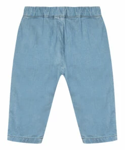 Chambray Embroidered Trousers Denim blue Tartine et Chocolat Fashion Baby -Baby Tops Elegant Store chambray embroidered trousers denim blue tartine et chocolat fashion baby 2