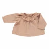 Charm Double Cotton Muslin Blouse Dusty Pink Poudre Organic Fashion Baby, Children