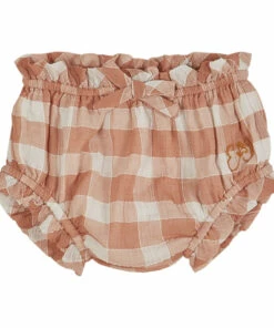 Checked Bloomers Dusty Pink Emile et Ida Fashion Baby
