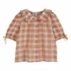 Checked Frill Blouse Dusty Pink Emile et Ida Fashion Baby, Children