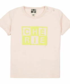 Cherie Organic Cotton T-shirt Pale pink Bonton Fashion Baby