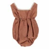 Chiara Organic Cotton Romper Rust Liilu Fashion Baby