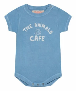 Chimpanzee Café Babygrow Blue The Animals Observatory Fashion Baby