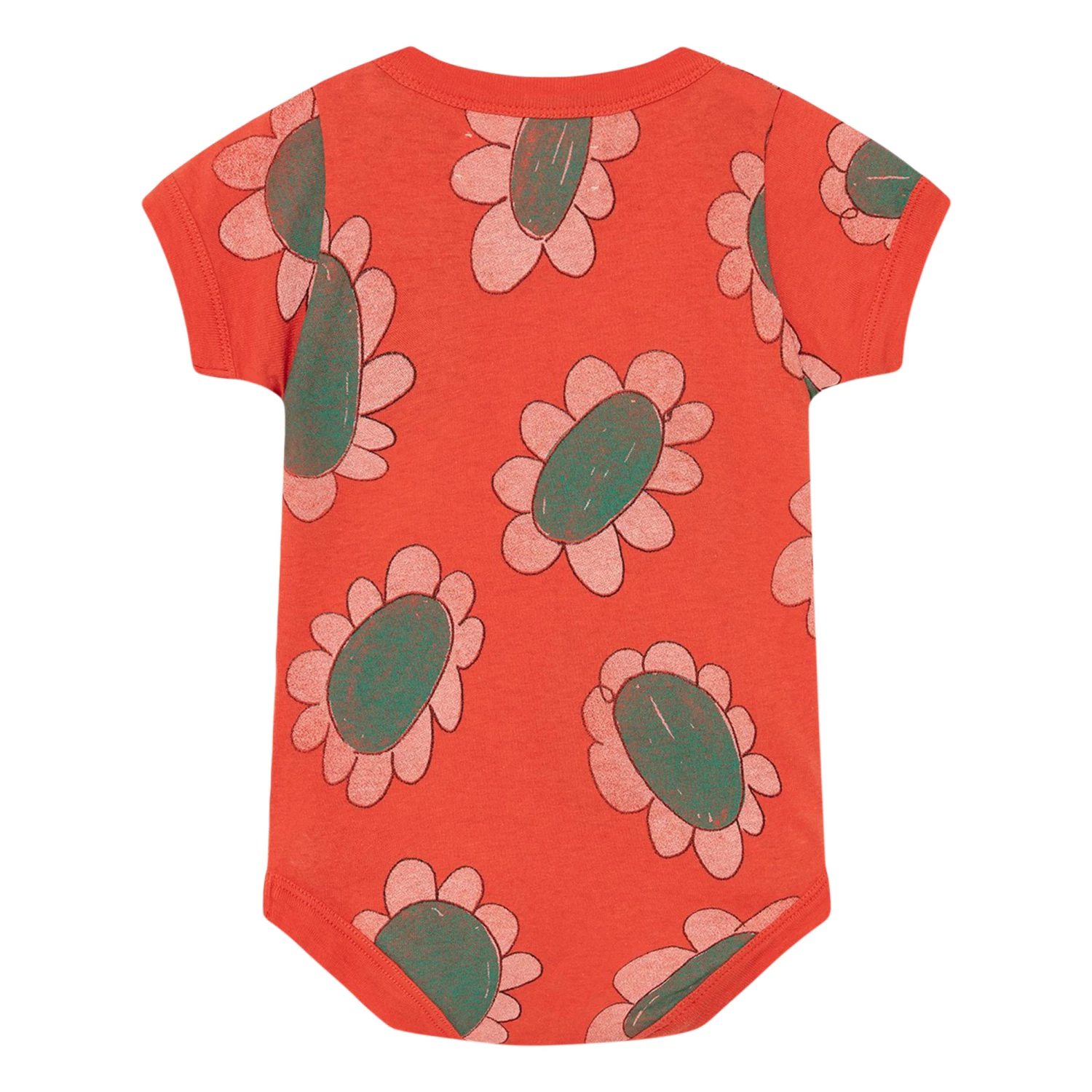 Chimpanzee Floral Babygrow Red The Animals Observatory Fashion Baby 2 Chimpanzee Floral Babygrow Red The Animals Observatory Fashion Baby - Image 2